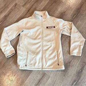 Burton Jacket Full Zip Vilson YKK Tan Long Sleeve Polyester Jacket Size …